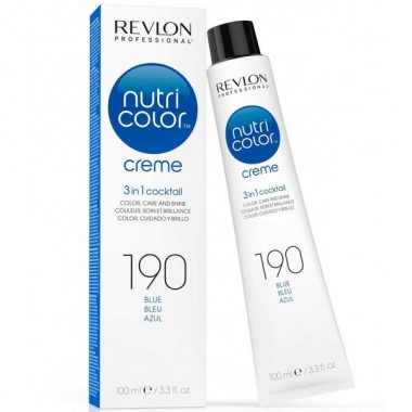 REVLON Professional nutri color creme 190 - Коктейль-колор 3-в-1 с питательным уходом 190 СИНИЙ 100мл
