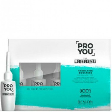 REVLON Professional PRO YOU MOISTURIZER Hydrating Boosters - Бустер увлажнение для всех типов волос 10 х 15мл