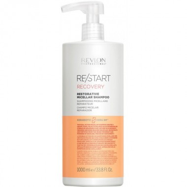 REVLON Professional RE/START RECOVERY Restorative Micellar Shampoo - Мицеллярный шампунь для поврежденных волос 1000мл