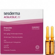 Sesderma ACGLICOLIC 20 Ampoules - Средство в ампулах с гликолевой кислотой 5 x 2мл