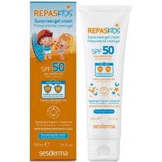 Sesderma REPASKIDS Sunscreen gel cream SPF50 - Солнцезащитный Крем-Гель СЗФ 50, 100мл