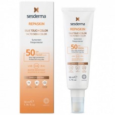 Sesderma REPASKIN SILK TOUCH COLOR Facial Sunscreen SPF50 - Солнцезащитное средство с тонирующим эффектом для лица СЗФ50, 50мл
