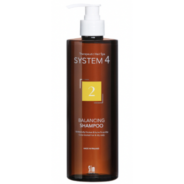 Sim SENSITIVE SYSTEM 4 Climbazole Shampoo 2 - Шампунь №2 для сухих поврежденных и окрашенных волос 500мл