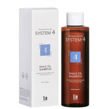 Sim SENSITIVE SYSTEM 4 Shale Oil Shampoo 4 - Шампунь №4 для очень жирной, чувствительной и раздраженной кожи головы 250мл