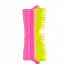 PET TEEZER Detangling & Dog Grooming Brush Pink & Yellow - Расческа для распутывания шерсти РОЗОВЫЙ/ЖЁЛТЫЙ 63 х 150мм