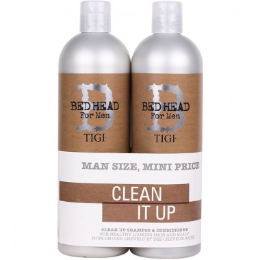 TIGI Bed Head For Men CLEAN UP™ Daily Tweens - Шампунь + Кондиционер для ежедневного применения 2 х 750мл