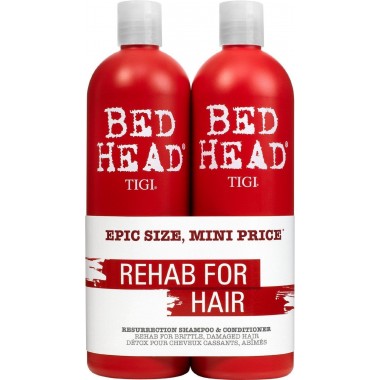 TIGI Bed Head urban anti+dotes™ RESURRECTION Tweens - Шампунь + Кондиционер для сильно поврежденных волос уровень 3, 2 х 750мл